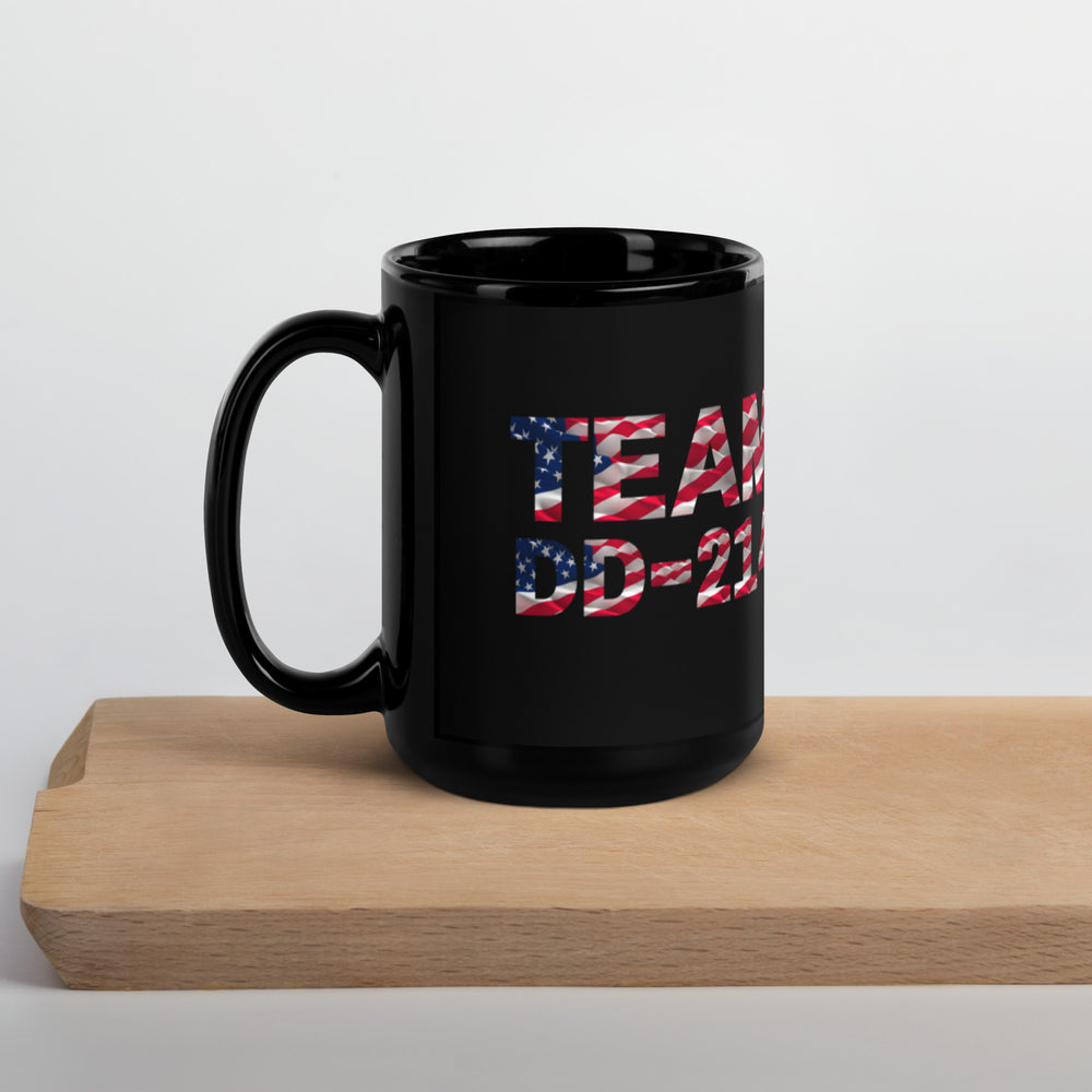 Team DD-214 Black Glossy Mug